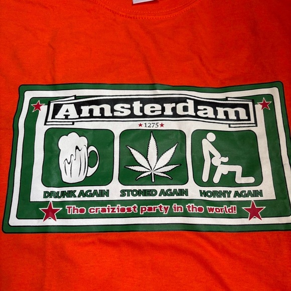 y2k Amsterdam horny graphic tee - Picture 3 of 5